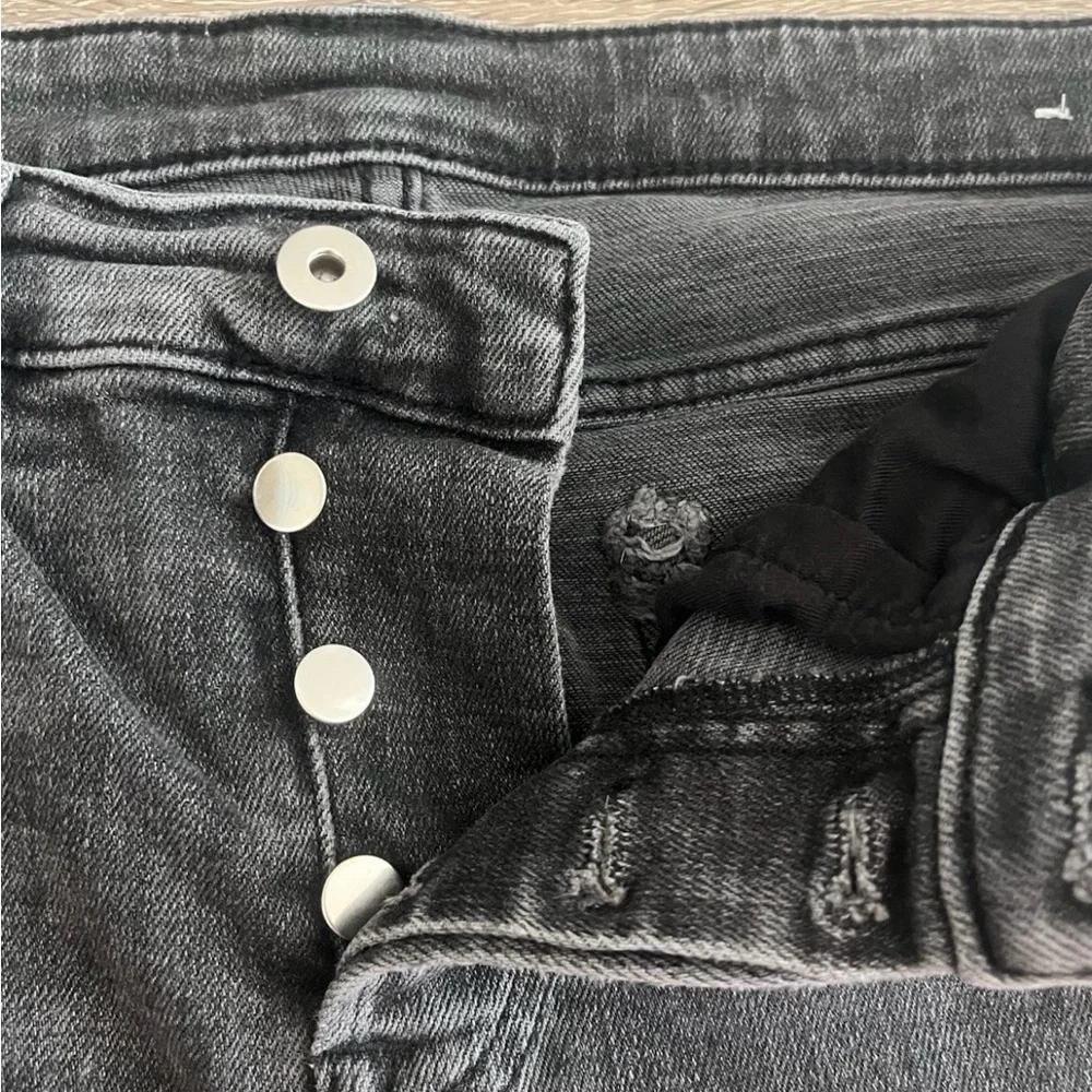 Zara Men's Distressed Black Skinny Jeans 31
